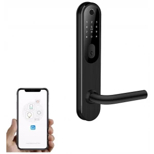 Rankena  SMART HV65B (Waterproof IP55) tinka scandinaviskam (ASSA) standartui Juoda