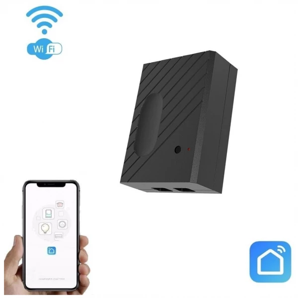 Kiemo ir garažo vartų valdiklis Wi-Fi su belaidžiu padėties sensoriu. Tinka visų tipų automatikoms