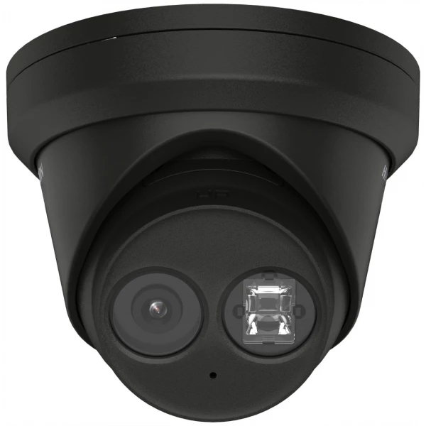 Hikvision dome DS-2CD2383G2-IU F2.8 (juoda, 8 MP, 30 m. IR, AcuSense)