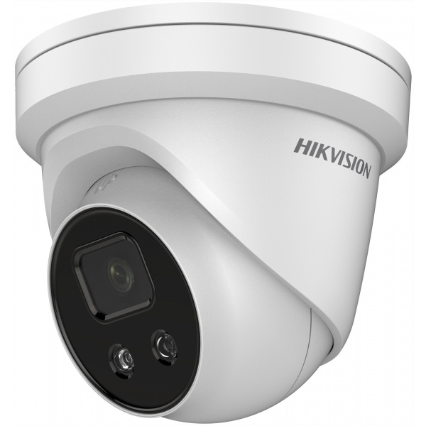 Hikvision dome DS-2CD2346G2H-IU(NEU)  F2.8 (balta, 4 MP, 30 m. IR, AcuSense, be Hikvision logo)