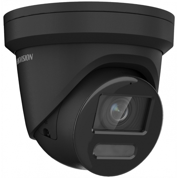 Hikvision dome DS-2CD2387G2-LSU/SL(C) F2.8 (juoda, 8 MP, 30 m. LED, ColorVu)